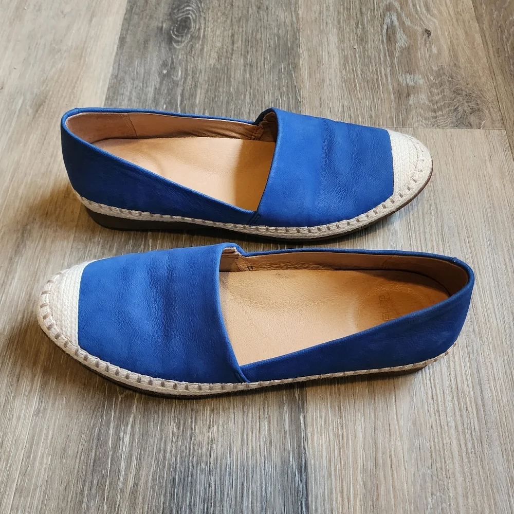 DANSKO LEATHER ESPADRILLES SLIP-ONS